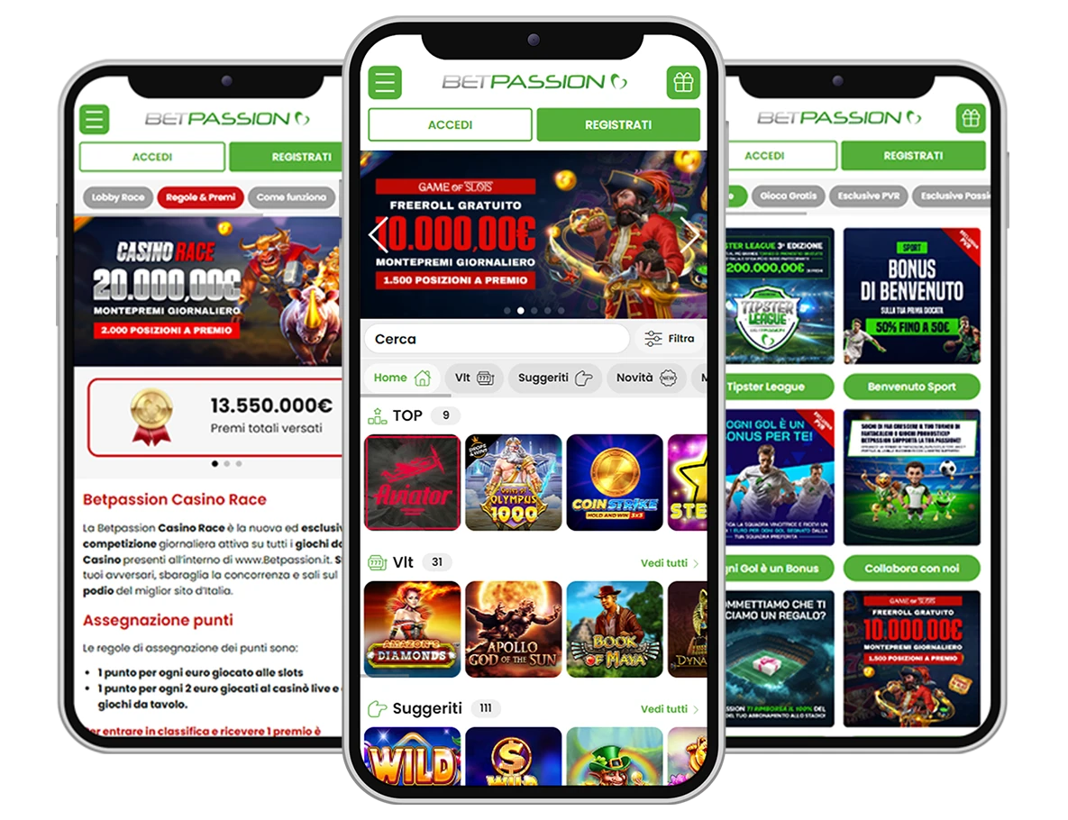 Casino mobile Betpassion: gioca ovunque e in qualsiasi momento