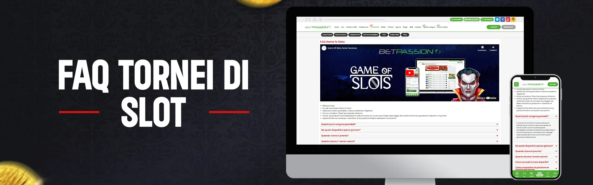 FAQ Tornei Slot