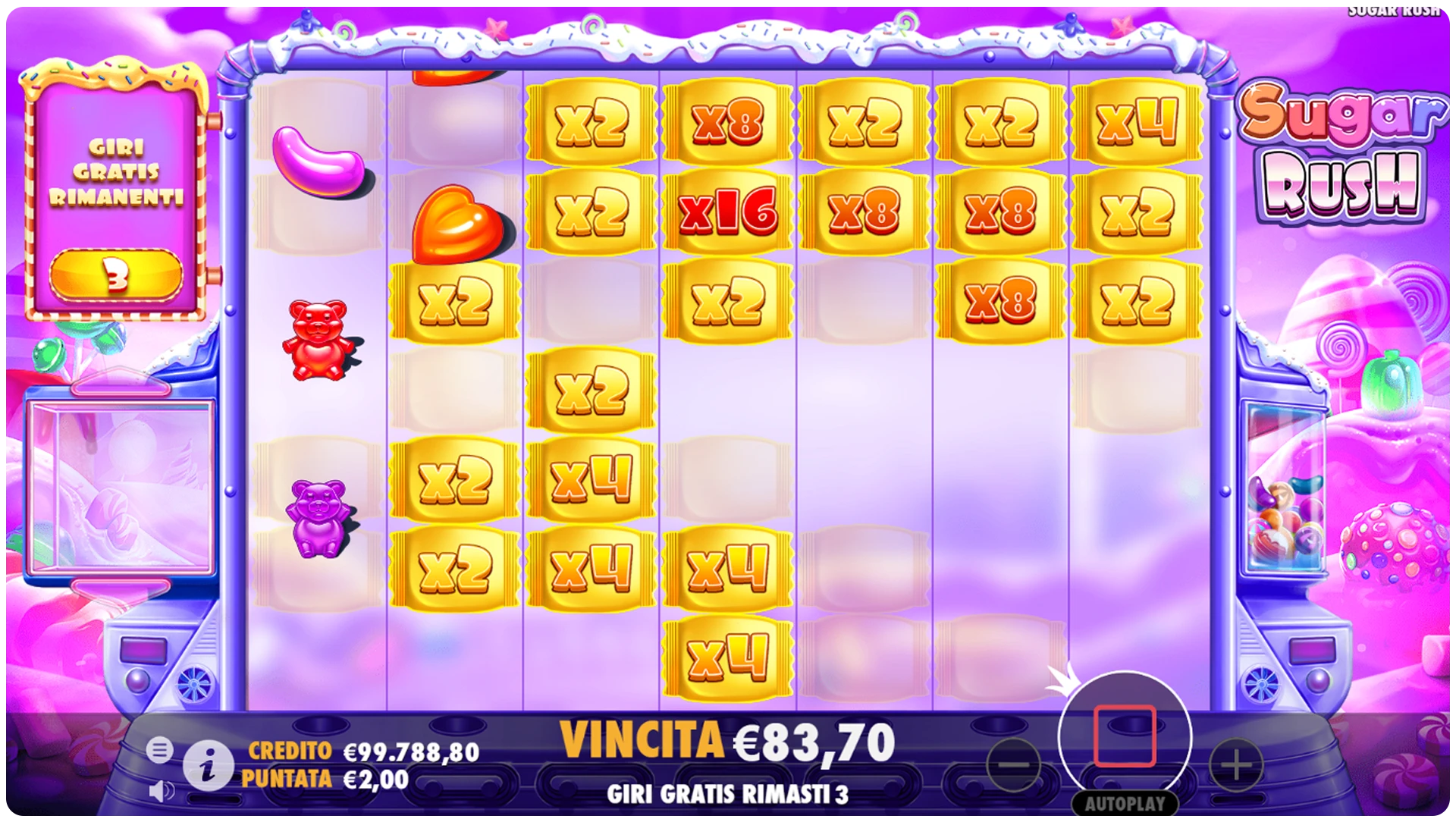 Slot Sugar Rush - come vincere
