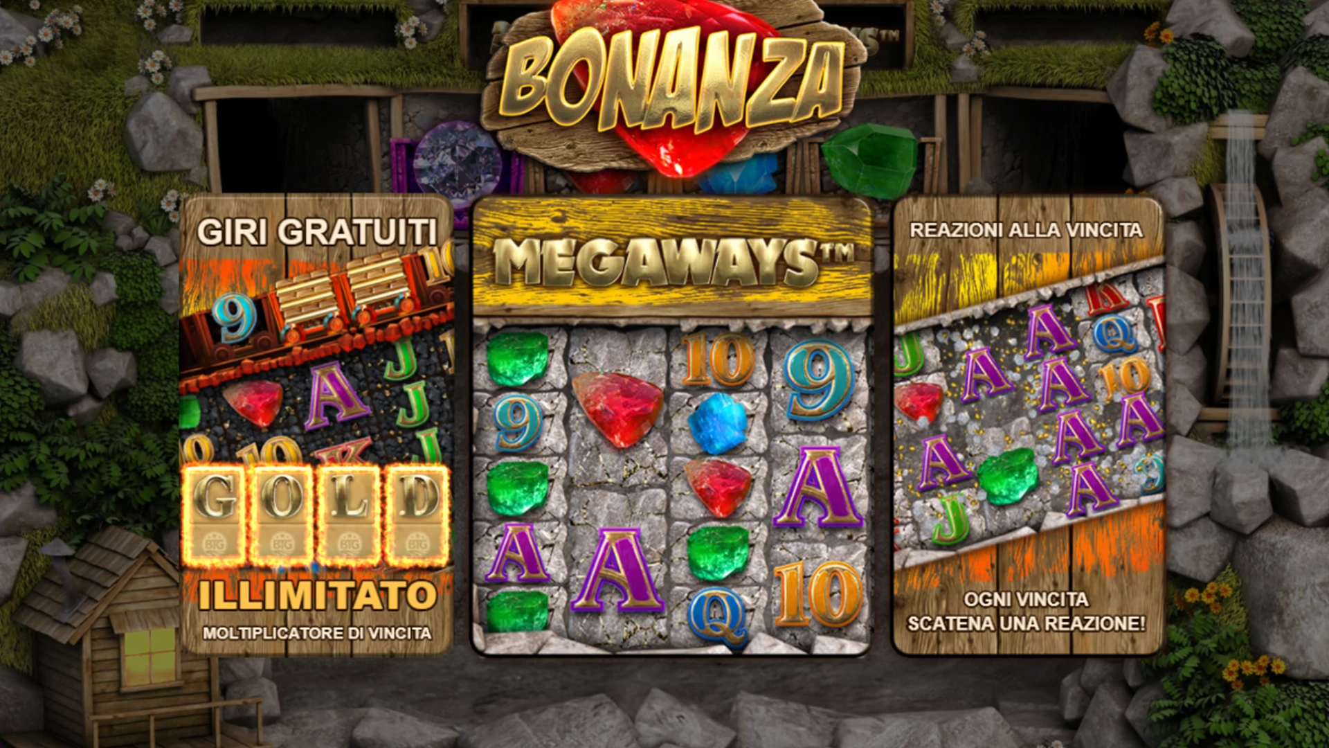 Slot Bonanza funzionalità