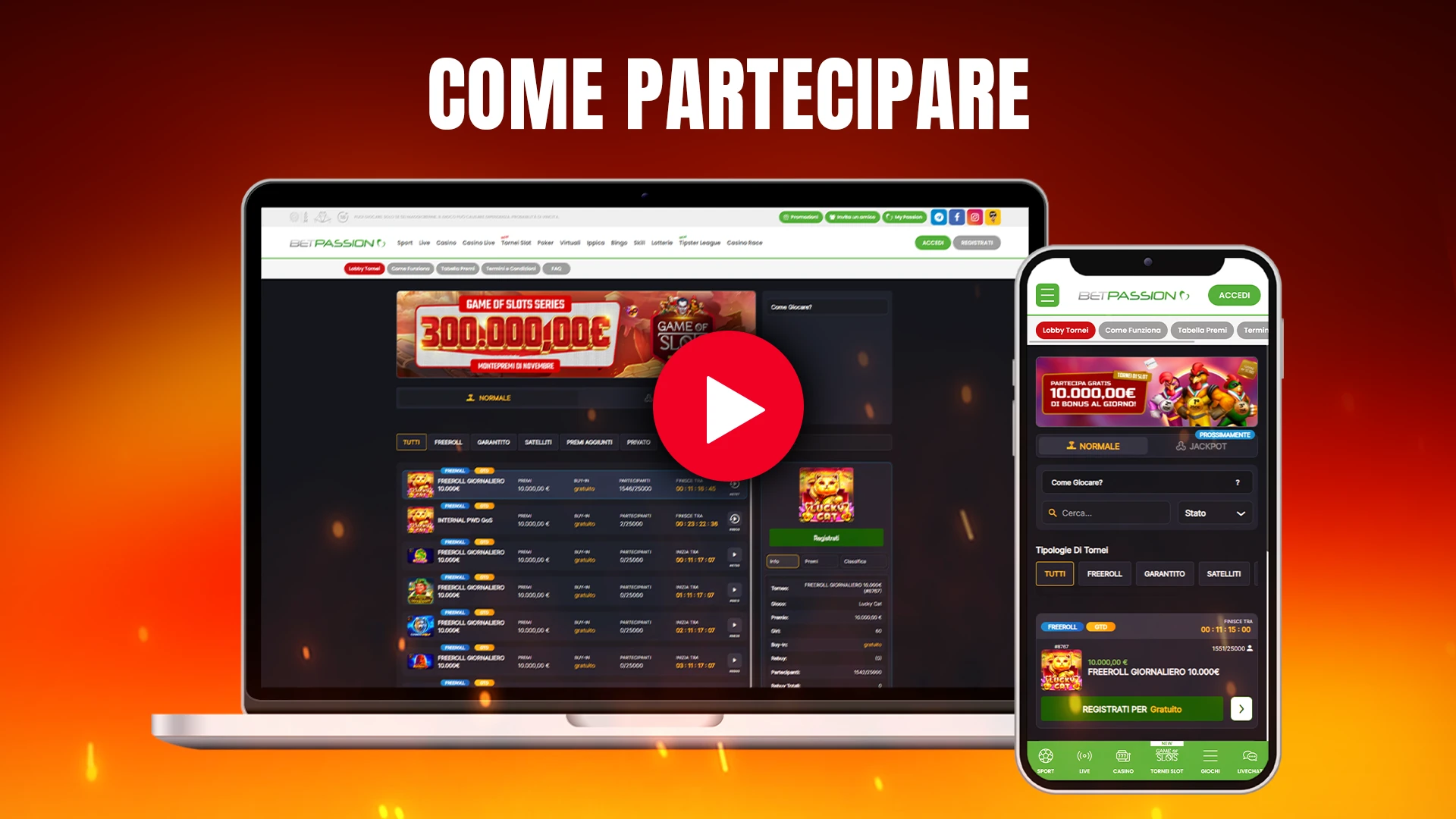 Come partecipare a Game of Slots