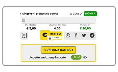 Conferma Cashout